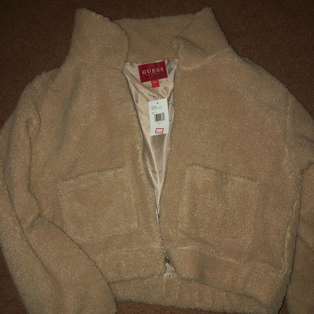 GUESS Teddy Crop Jacket